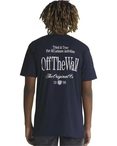 VANS OFF THE WALL CAMISETA VANS "OFF THE WALL" MANGA CURTA MASCULINA AZUL MARINHO AZUL