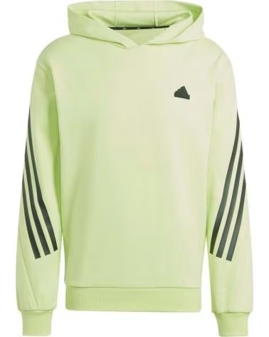 ADIDAS FELPA CON CAPPUCCIO ADIDAS FUTURE ICONS 3-STRIPES DA UOMO VERDE