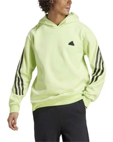 ADIDAS FELPA CON CAPPUCCIO ADIDAS FUTURE ICONS 3-STRIPES DA UOMO VERDE