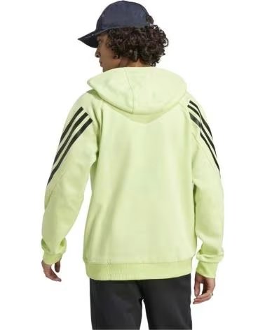 ADIDAS FELPA CON CAPPUCCIO ADIDAS FUTURE ICONS 3-STRIPES DA UOMO VERDE