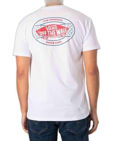 VANS OFF THE WALL VANS OFF THE WALL T-SHIRT MIT KURZEN ÄRMELN FÜR HERREN BLANCO