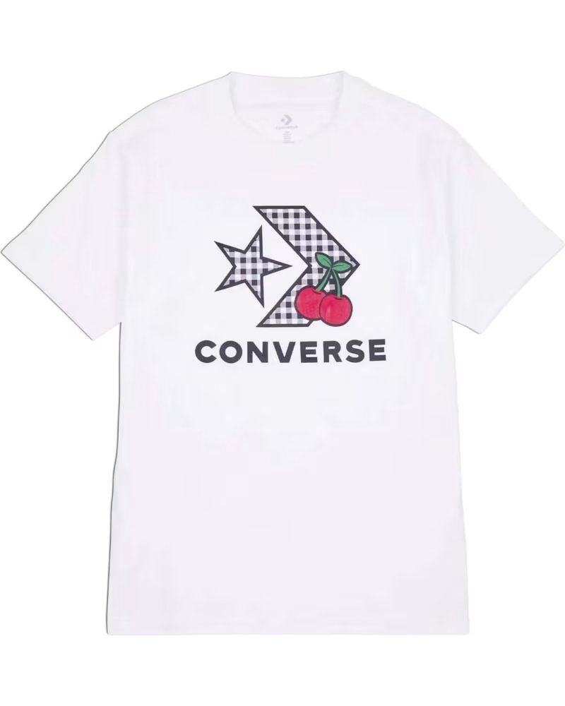 CONVERSE CAMISETA CONVERSE MANGA CURTA FEMININA BLANCO