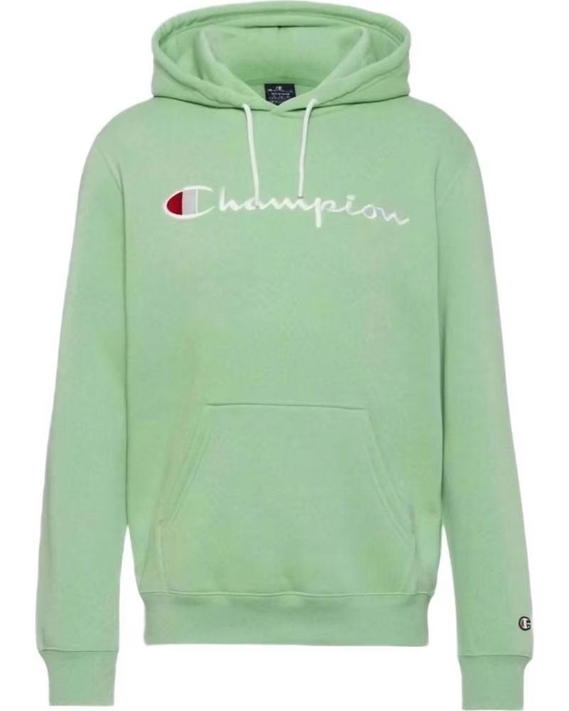 CHAMPION CHAMPION KAPUZENPULLOVER SCRIPT LOGO UNISEX GRÜN VERDE