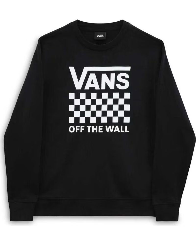 VANS OFF THE WALL FELPA VANS "OFF THE WALL" CHECKERBOARD NERA DA DONNA NEGRO