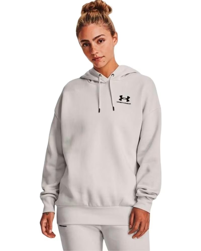UNDER ARMOUR MOLETOM COM CAPUZ UNDER ARMOUR ARMOUR FLEECE LOGO FEMININO GRIS