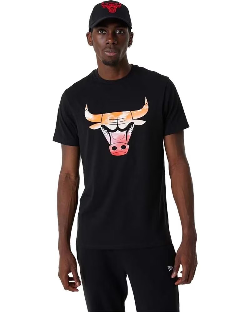 NEW ERA NEW ERA CHICAGO BULLS T-SHIRT FÜR HERREN NEGRO