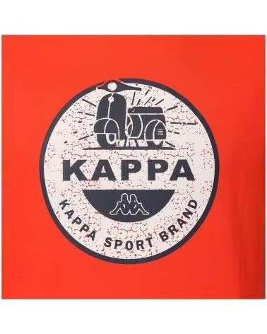 KAPPA CAMISETA KAPPA DE MANGA CORTA PARA HOMBRE CON LOGO RETRO NARANJA