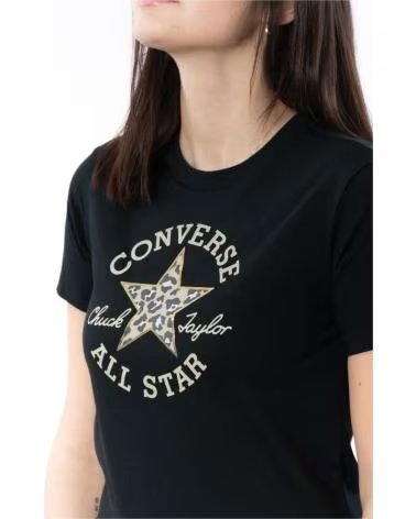 CONVERSE CAMISETA DE MANGA CORTA EN PARA MUJER NEGRO