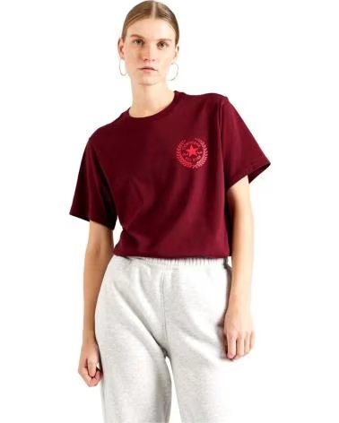 CONVERSE T-SHIRT CONVERSE AVEC LOGO CIRCULAIRE POUR HOMMES ET FEMMES MORADO