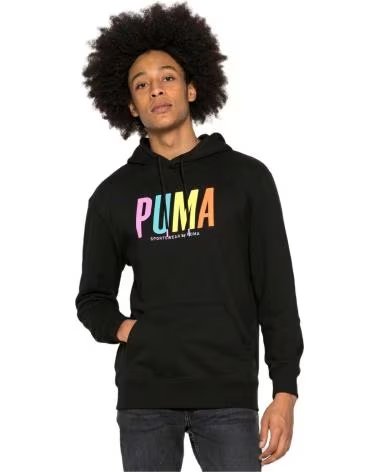 PUMA SUDADERA CON CAPUCHA EN PARA UNISEX NEGRO