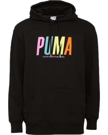 PUMA SUDADERA CON CAPUCHA EN PARA UNISEX NEGRO