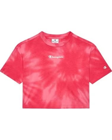 CHAMPION CAMISETA CROPPED TIE-DYE CHAMPION PARA MENINA ROSA