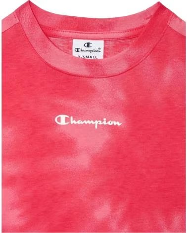 CHAMPION CAMISETA CROPPED TIE-DYE CHAMPION PARA MENINA ROSA