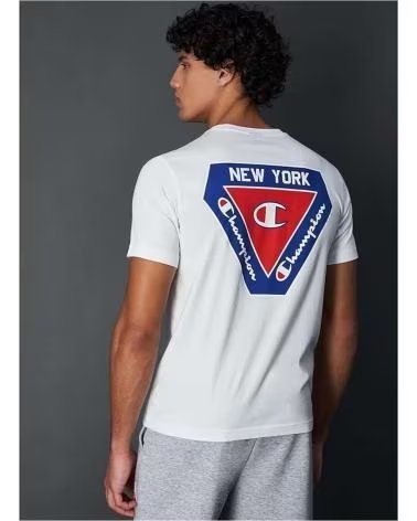 CHAMPION T-SHIRT À MANCHES COURTES CHAMPION POUR HOMME BLANCO