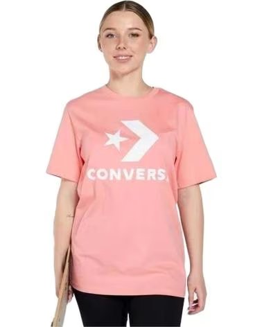 CONVERSE CAMISETA DE MANGA CORTA EN PARA MUJER ROSA