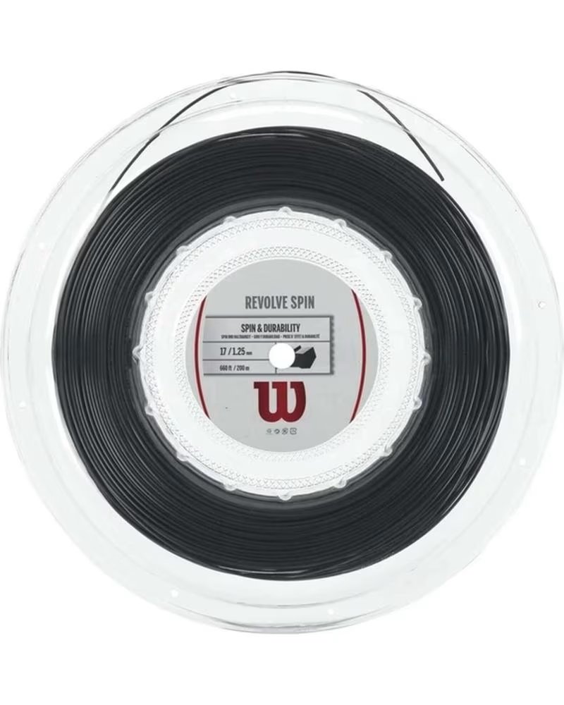 WILSON CORDA DE RAQUETE WILSON PARA TÊNIS UNISSEX PRETO NEGRO
