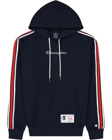 CHAMPION SUDADERA CHAMPION CON RAYAS LATERALES PARA HOMBRE AZUL