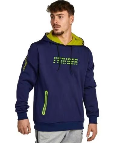 JHAYBER JHAYBER BLUE HOODED SWEATSHIRT FOR MEN AZUL