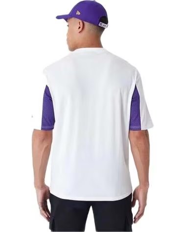 NEW ERA T-SHIRT NEW ERA LOS ANGELES LAKERS À MANCHES COURTES POUR HOMME BLANC BLANCO