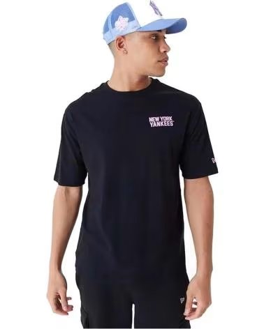 MAGLIETTA NEW ERA NEW YORK YANKEES MANICA CORTA UOMO NERA NEGRO