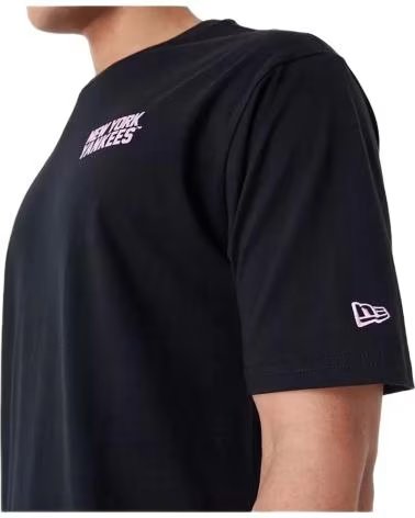 CAMISETA NEW ERA NEW YORK YANKEES MANGA CURTA MASCULINA PRETA NEGRO