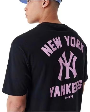 CAMISETA NEW ERA NEW YORK YANKEES MANGA CURTA MASCULINA PRETA NEGRO
