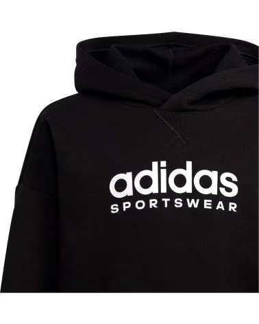 ADIDAS SWEAT À CAPUCHE ADIDAS SPORTSWEAR POUR ENFANTS NEGRO