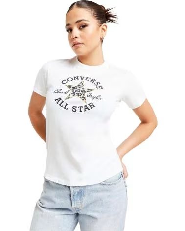 CONVERSE CONVERSE T-SHIRT MANGA CURTA ALL STAR BRANCO FEMININO BLANCO