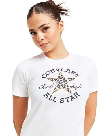 CONVERSE CONVERSE T-SHIRT MANGA CURTA ALL STAR BRANCO FEMININO BLANCO