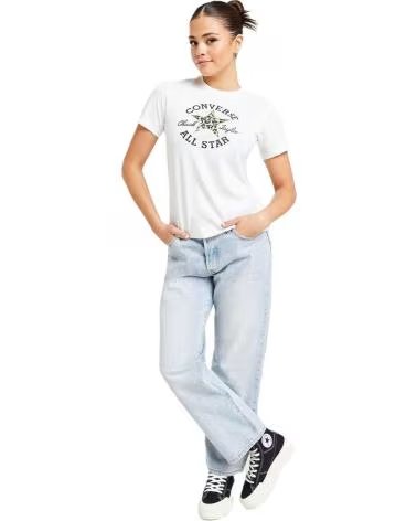 CONVERSE CONVERSE T-SHIRT MANGA CURTA ALL STAR BRANCO FEMININO BLANCO