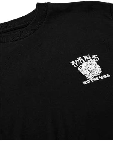 VANS OFF THE WALL CAMISETA VANS BEAR INK-B JUNIOR NINO T SHIRT VN000FH2B NEGRO