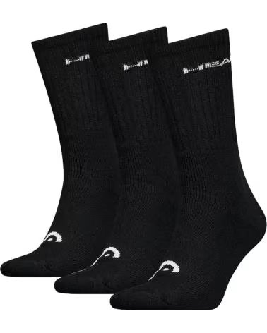 HEAD CONFEZIONE DA 3 CALZINI SPORTIVI NERI HEAD NEGRO
