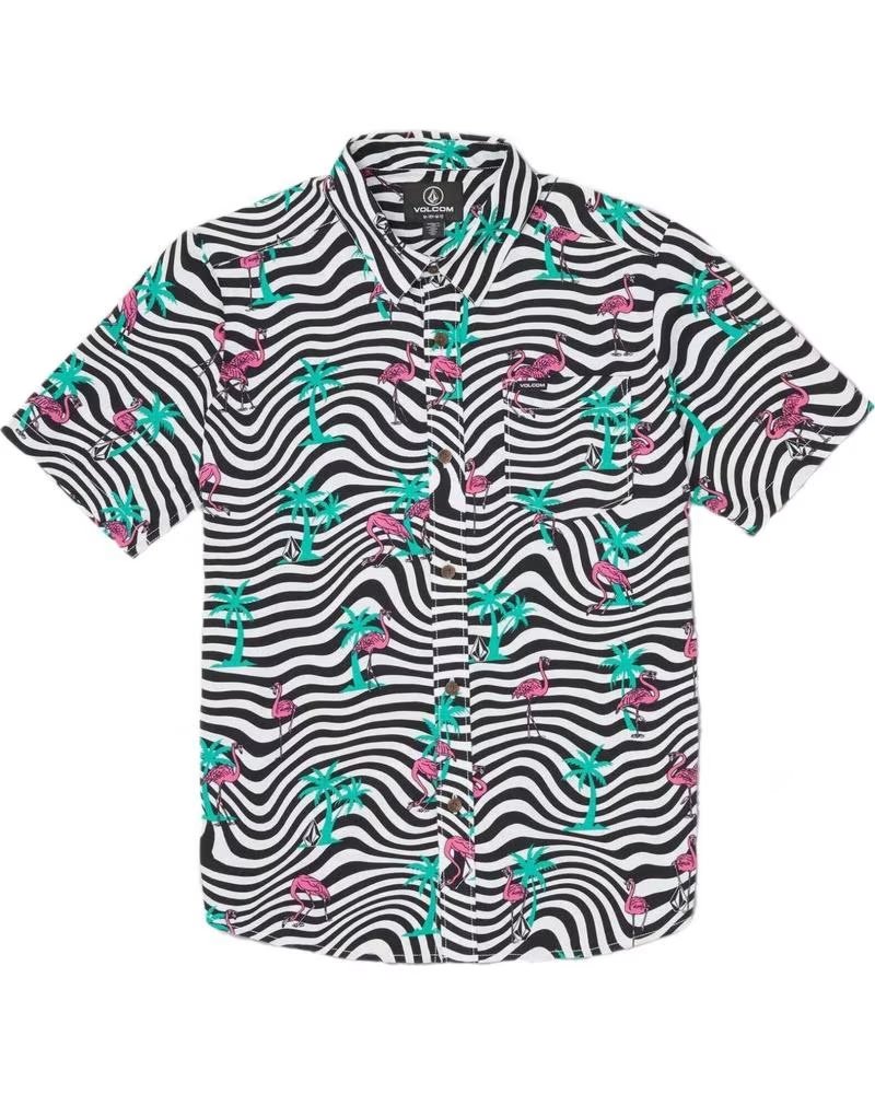 VOLCOM VOLCOM KURZARMHEMD MIT ´ZEBRA WAVES´-PRINT MULTICOLOR