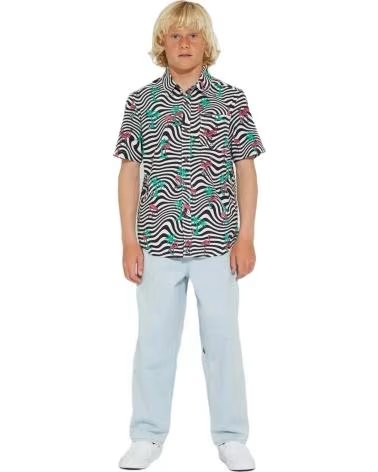 VOLCOM VOLCOM KURZARMHEMD MIT ´ZEBRA WAVES´-PRINT MULTICOLOR