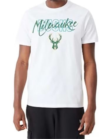 NEW ERA NEW ERA MILWAUKEE BUCKS T-SHIRT FÜR HERREN BLANCO