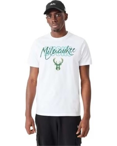 NEW ERA NEW ERA MILWAUKEE BUCKS T-SHIRT FÜR HERREN BLANCO