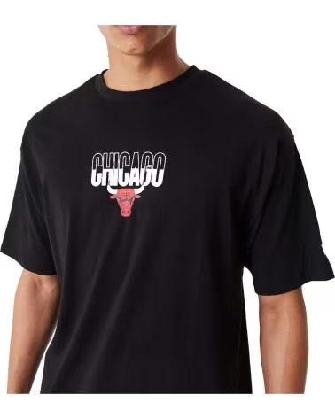 NEW ERA MAGLIETTA NEW ERA UOMO CHICAGO BULLS NERA MANICA CORTA NEGRO