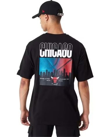 NEW ERA MAGLIETTA NEW ERA UOMO CHICAGO BULLS NERA MANICA CORTA NEGRO
