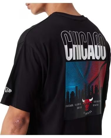 NEW ERA MAGLIETTA NEW ERA UOMO CHICAGO BULLS NERA MANICA CORTA NEGRO