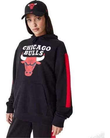 NEW ERA NEW ERA CHICAGO BULLS KAPUZENPULLOVER UNISEX SCHWARZ NEGRO
