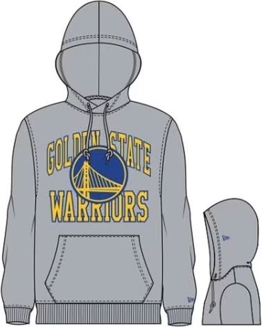 NEW ERA NEW ERA KAPUZENPULLOVER GOLDEN STATE WARRIORS NBA GRIS