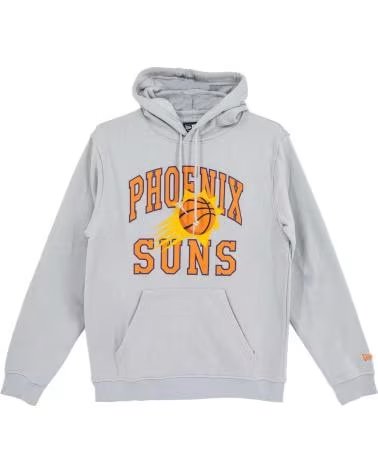 NEW ERA MOLETOM COM CAPUZ NEW ERA PHOENIX SUNS MASCULINO GRIS