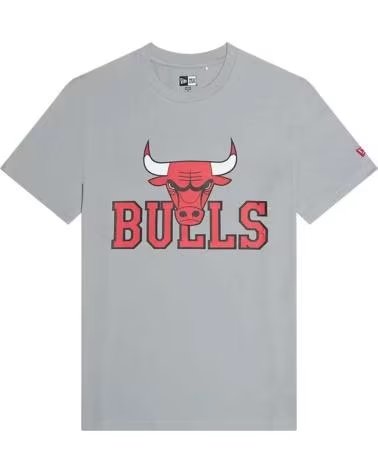 NEW ERA NEW ERA CHICAGO BULLS SHORT SLEEVE T-SHIRT UNISEX GREY GRIS