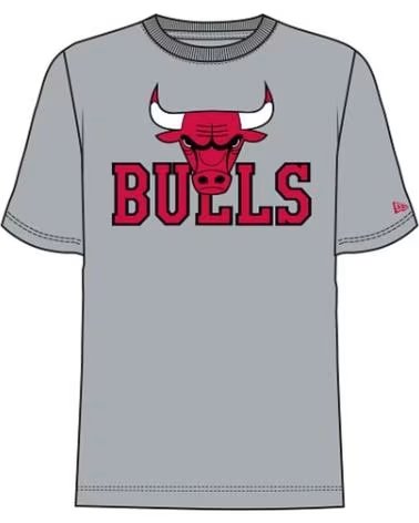 NEW ERA NEW ERA CHICAGO BULLS SHORT SLEEVE T-SHIRT UNISEX GREY GRIS
