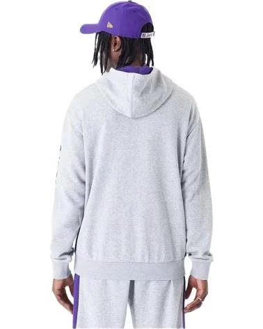 NEW ERA MOLETOM COM CAPUZ NEW ERA LOS ANGELES LAKERS MASCULINO GRIS
