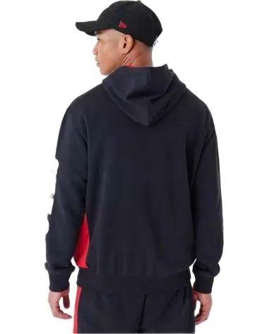 NEW ERA MOLETOM COM CAPUZ NEW ERA CHICAGO BULLS MASCULINO NEGRO