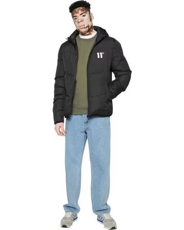 11 DEGREES PIUMINO CON PANNELLI LARGE PANEL PUFFER J NERO 11 DEGREES NEGRO