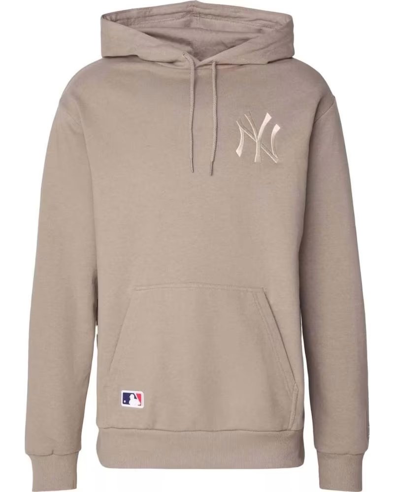 NEW ERA FELPA CON CAPPUCCIO NEW ERA DA UOMO BEIGE BEIGE