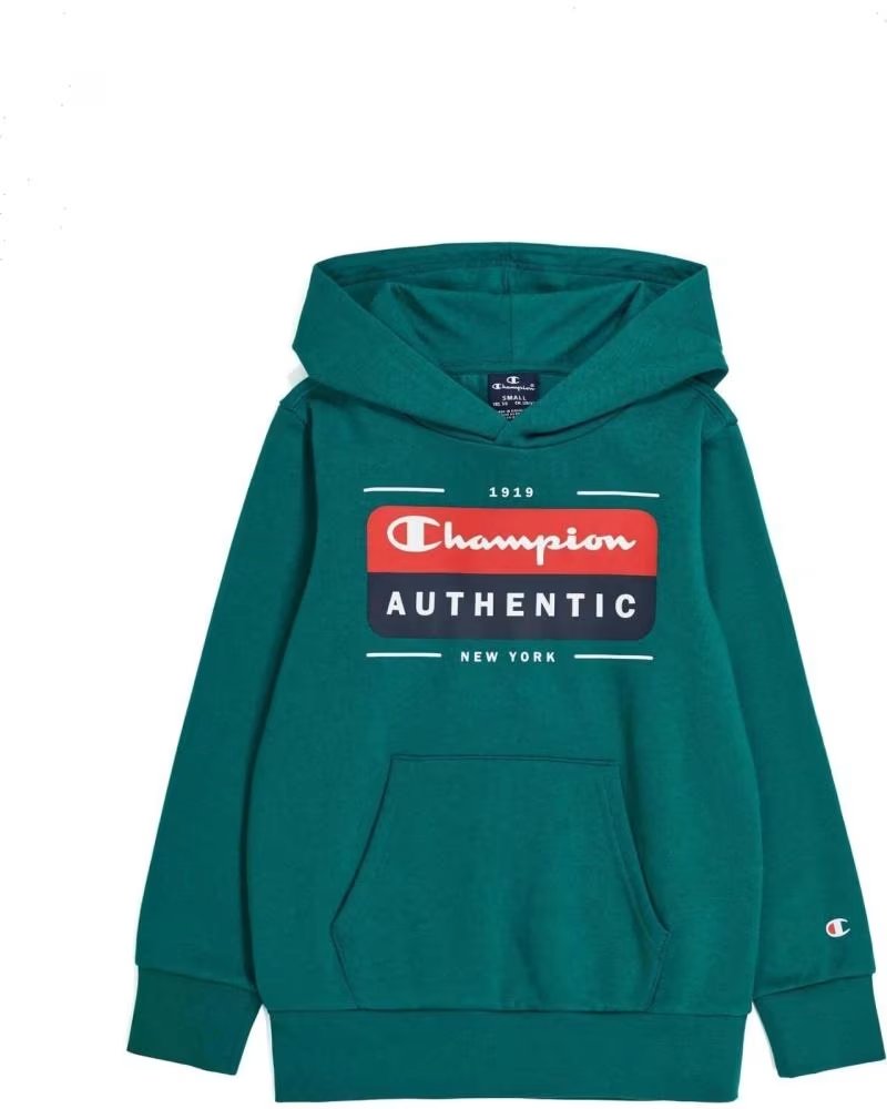 CHAMPION CHAMPION AUTHENTIC KAPUZENPULLOVER FÜR JUNGEN UNISEX GRÜN VERDE