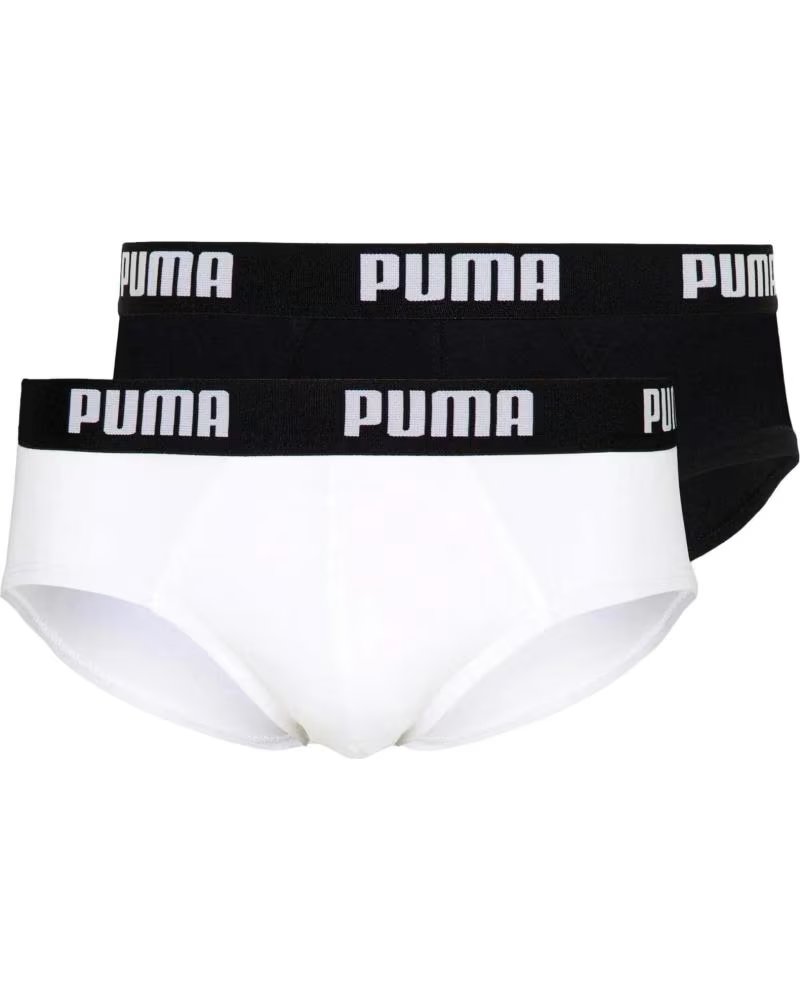 PUMA BRIEFS PACK WITH LOGO ELASTIC WAISTBAND MULTICOLOR
